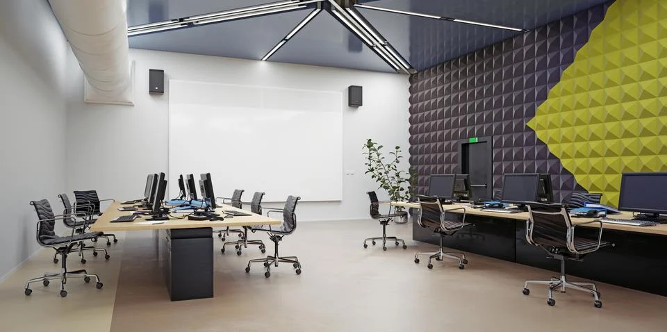 Modern office interior Illustrazione stock