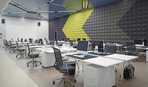 Modern office interior Stock Illustration