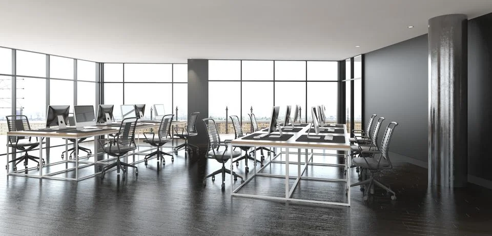 Modern office interior Stock Illustration