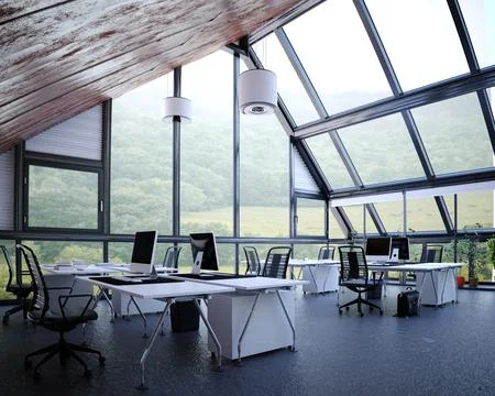 Modern office interior. Stock Illustration