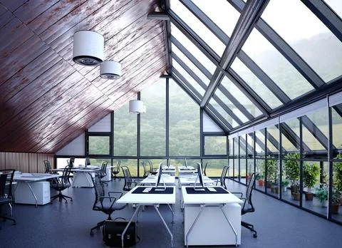 Modern office interior. Stock Illustration