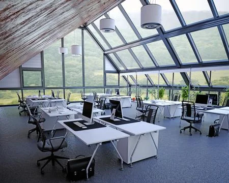 Modern office interior. Stock Illustration