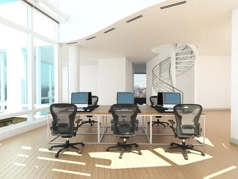 Modern office interior. Stock Illustration
