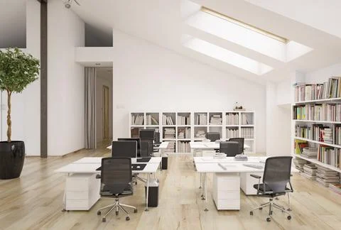 Modern office space Illustrazione stock