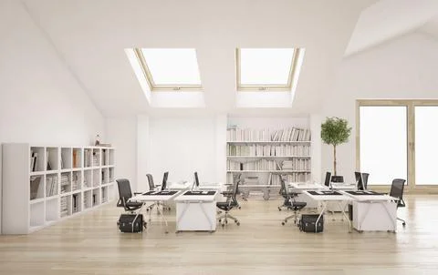 Modern office space Illustrazione stock