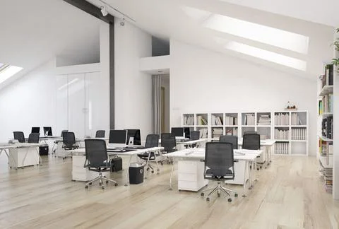 Modern office space Illustrazione stock