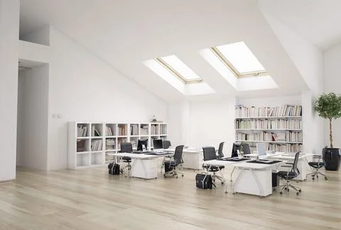 Modern office space Illustrazione stock