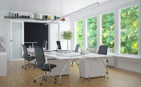 Modern office space Illustrazione stock