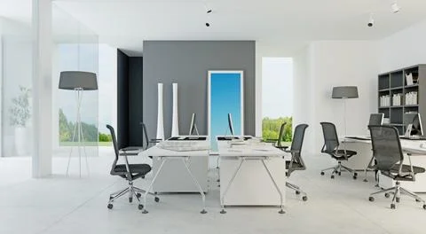 Modern office space Stock Illustration