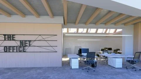Modern office space Stock Illustration