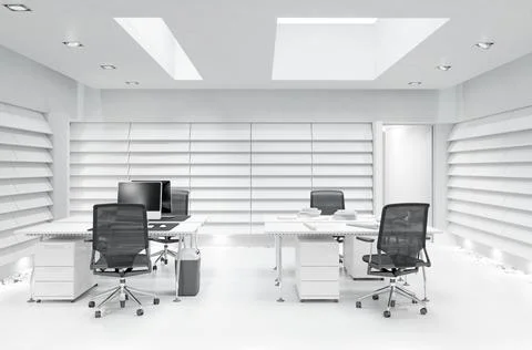 Modern office space Illustrazione stock