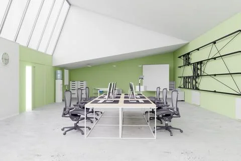 Modern office space Stock Illustration