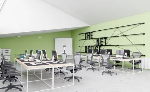 Modern office space Stock Illustration