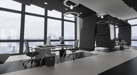 Modern office space Stock Illustration