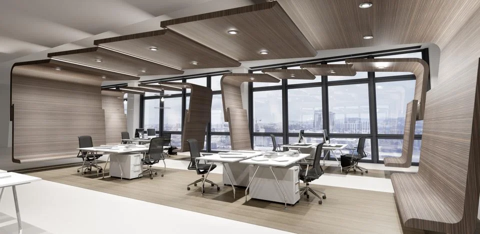Modern office space Stock Illustration