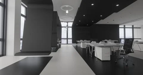 Modern office space Stock Illustration