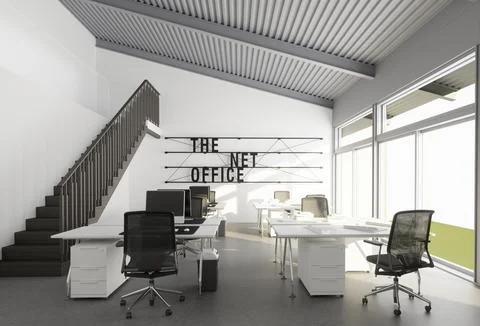 Modern office space Stock Illustration