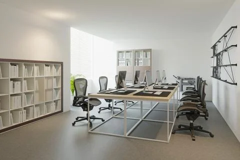 Modern office space Stock Illustration