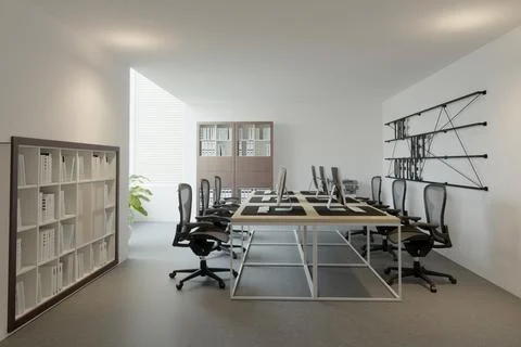 Modern office space Stock Illustration