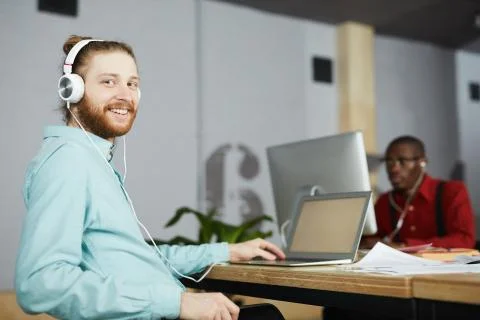 Modern Office Worker 스톡 사진