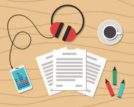 Modern Office Workplace Stock Illustration