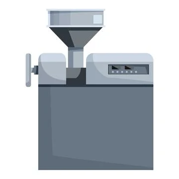 Modern oil press machine extracting vegetable oil from seeds Stock Illustration