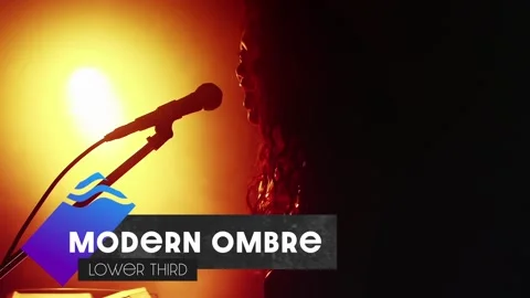 Modern Ombre Lower Third Stock After Effects