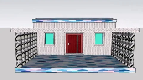 Modern One Store Building Video stock 344744586
