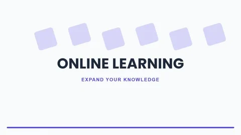 Modern Online Learning and Digital Education Concept on Clean Background Stock Footage 336805571