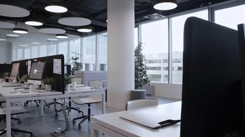 Modern Open Space Office Stock Footage 85172400