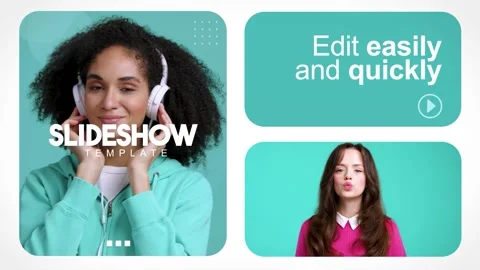 Modern Opener Multi Screen Slide Template After Effects stock