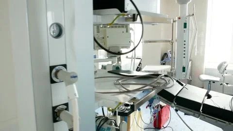 Modern operating room in the hospital. Operating room Stock Footage 137894125