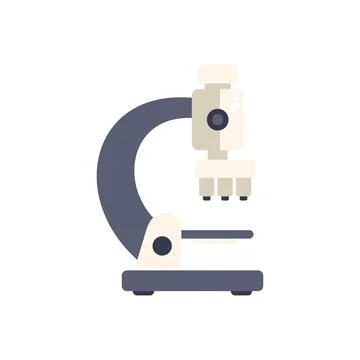 Modern optical microscope for scientific research and analysis 스톡 일러스트