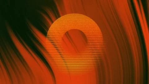 Modern orange abstract background with a circle in the middle. 動画素材 292096594