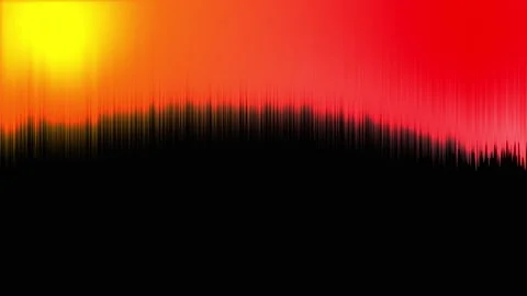 Modern Orange and Red Audio Spectrum Wave	Background Stock Footage 334325151