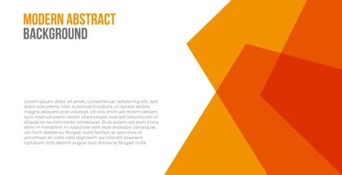 Modern orange background with text placement in the white area Stock Illustration