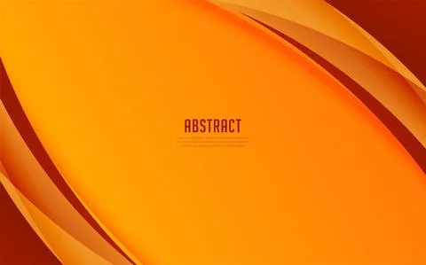 Modern orange gradient wave design background. Elegant orange wave abstract Stock Illustration