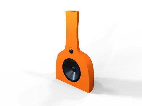 Modern Orange Speaker Stock Illustration
