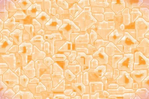 Modern orange technology optic template computer graphic background Stock Illustration