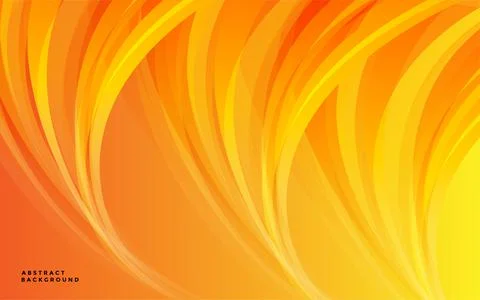Modern orange wave abstract vector background. Stock Illustration