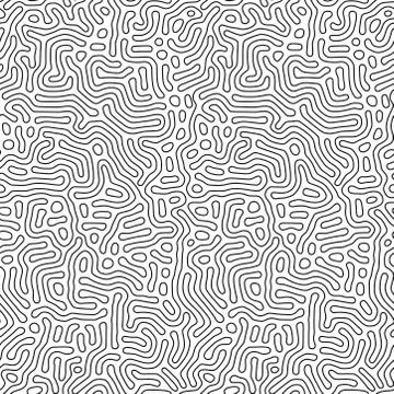 Modern organic background with rounded lines. Structure of natural cells, maze Stock Illustration