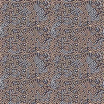 Modern organic background with rounded lines. Structure of natural cells, maze Stock Illustration