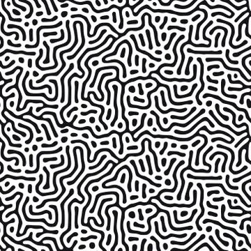 Modern organic background with rounded lines. Structure of natural cells, maze Stock Illustration
