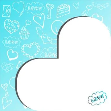 Modern original frame in doodle design in bright colours vector. Different Stock Illustration