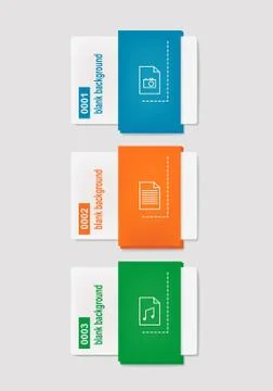Modern original sheet, booklet Stock Illustration