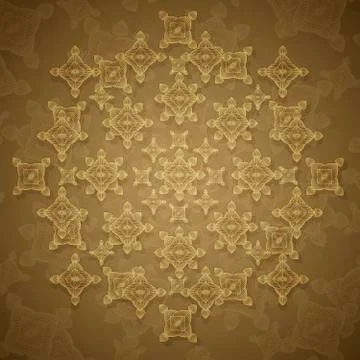Modern Ornate Decorative Pattern Illustrazione stock