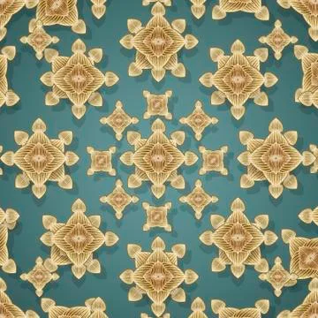 Modern Ornate Decorative Pattern イラスト素材