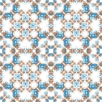 Modern Ornate Mosaic Seamless Pattern Stock Illustration