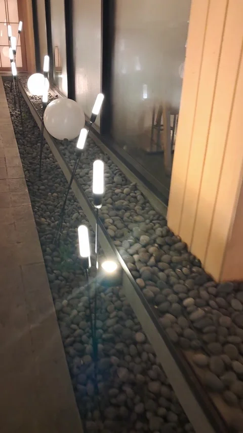 Modern Outdoor Pathway Lighting Video stock 335205878