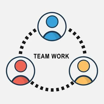 Modern Outline Social Network Linear Icons. Circle Line Stock Illustration